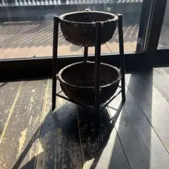 アンティーク　バスケット