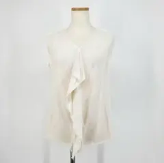 G/ランバン フリル ノースリーブ ブラウス カットソー トップス チュール