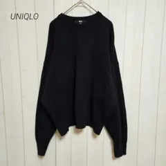 ユニクロ C スムースコットンクルーネックセーター XL 黒