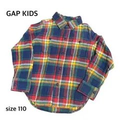 GAP KIDS ギャップキッズ チェック柄長袖シャツ 110