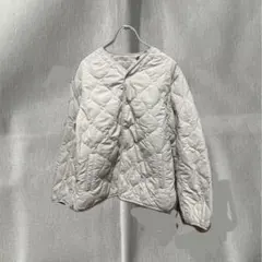 ユニクロ キッズ　ウォームパデッドウォッシャブルジャケット ナチュラル 160