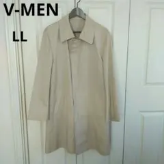 V-MEN　 ステンカラーコート スプリングコート　ベージュ LLトレンチコート
