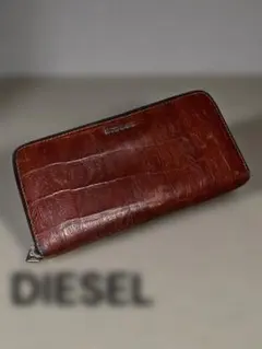 DIESELディーゼル クロコ型押し 長財布