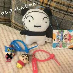 クレヨンしんちゃん カラフルマルチチャーム きゅきゅきゅマスコット シロ✕パンダ