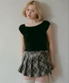 新品未使用 ANDMARY Bell frill knit tops BLACK - メルカリ
