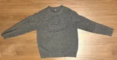 レディース　ニット　グレー 長袖　セーター Mサイズ
