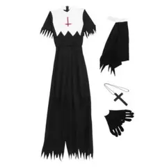 シスター 修道女 コスプレ 衣装 吸血鬼 悪魔 鬼 ゾンビ ハロウィン 仮装