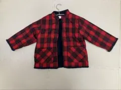 チェック柄フリースジャケット