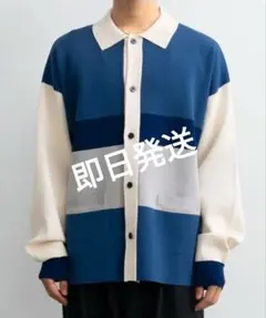 SINSS ルーズフィットニットポロシャツ（長袖）