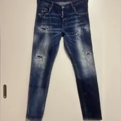 DSQUARED2 デニムパンツ ダメージ加工 ペイント　サイズ50のサムネイル