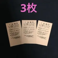 札幌ススキノ・狸小路の駐車券3枚 期限なし 出入り自由