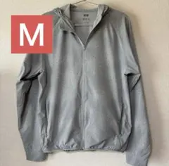 UNIQLOユニクロ ドライEX UVカット フルジップパーカ M ライトグレー