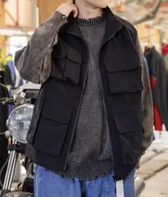 【未使用】NIKO AND... ブラック ポケットベスト M