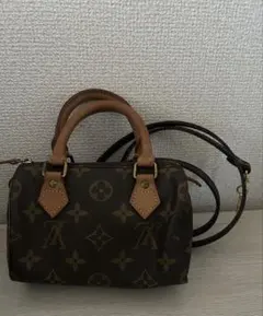 【美品級】ルイヴィトン ミニスピーディ モノグラム 2WAY ストラップ付