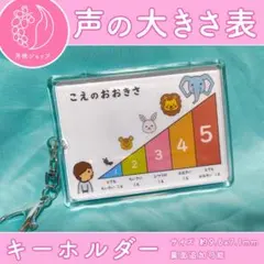 声の大きさ表 キーホルダー 声のものさし 視覚支援 発達障害 自閉症 療育