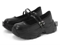 厚底ダブルストラップシューズ[ci525]