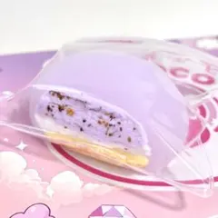 MOMOCO luv 粉付き クリーム大福 紫 タロ芋 スクイーズ