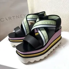 ★ステラマッカートニーサンダル★34（21cm）箱、保存袋付き 2026年最新】STELLA McCARTNEY カラー：グリーン系 レディース