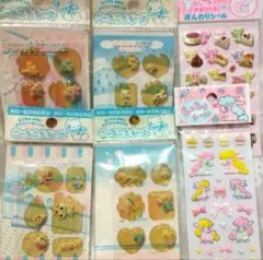 当時物　立体シール　平成レトロ　Y2K　ユニコーン　女児　うさぎ　ハムスター