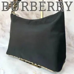 バーバリーブルーレーベル ハンドバッグ ノバチェック 自立型 レザー 肩掛け