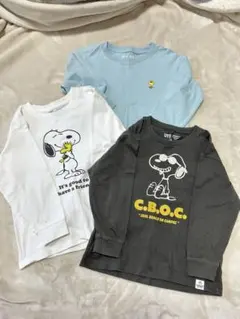 スヌーピー　長袖シャツ3枚セット　ユニクロ　ロンTシャツ