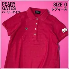 PEARLY GATES パーリーゲイツ 半袖 ポロシャツ 0 ゴルフ ピンク