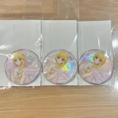 アイカツ！　エンジェリーシュガー 缶バッジ　星宮いちご　ホロ