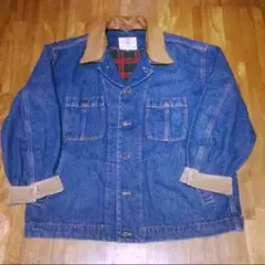 【値下送料込 】羊革カバーオール デニムジャケット ヴィンテージ 古着 アメカジ