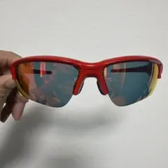 Oakley スポーツサングラス レッド/ブラック