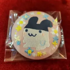 たまごっち　刺繍缶バッジ　みみっち