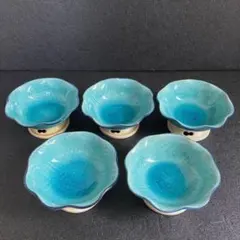 新品未使用 4枚セット 林拓児作 緑釉 菊小皿 - メルカリ