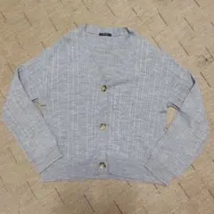 L'espoir　ニットカーディガン　LL　グレー　レディース