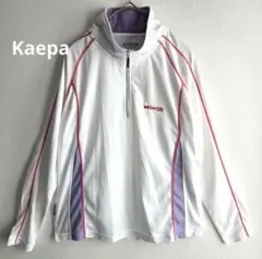 【Kaepa】ケイパ　スポーツウェア　ジップアップ　レディース　M　長袖　白