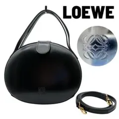 希少 2way ロエベ ショルダー アナグラム レザー ブラック ヴィンテージ