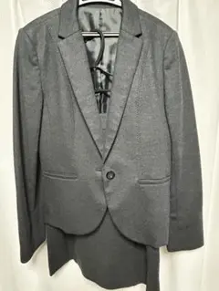 グレー シングルボタン テーラードジャケット