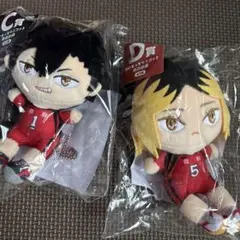 ハイキューぬいもっちくじC賞黒尾 鉄朗D賞孤爪 研磨