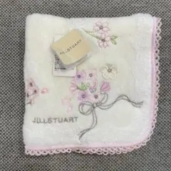 新品タグ付き ジルスチュアート 桜 お花 可愛い タオルハンカチ