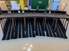 HOゲージ 扇型機関庫　ペーパークラフト　手作り品