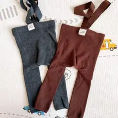 サスペンダーレギンス　Mサイズ　2枚セット