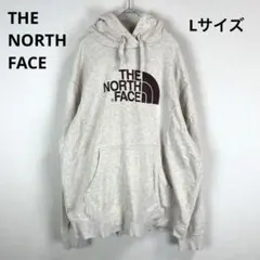 THE NORTH FACE ビッグロゴ 裏起毛パーカー メンズL 회색