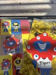 新品✨ ミャクミャク 阪神タイガース リーグ優勝記念グッズ ファイル 3点セット
