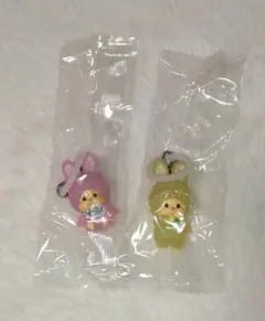 モンチッチ めじるしアクセサリー チムたん ピンク イエロー セット