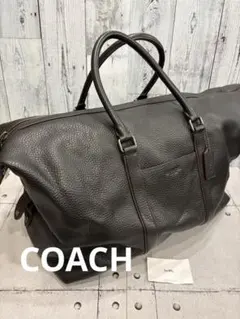 ● COACH コーチ　ボストンバッグ　レザー　ブラック　黒