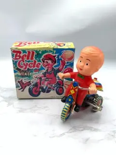 Bell Cycle 三輪車 ブリキ玩具 昭和レトロ　おもちゃ　箱付きのサムネイル
