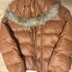 Y2K】MOUSSY ファー付きダウンジャケット オレンジ 平成ギャル - メルカリ