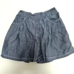 GU　デニム調 キュロットスカート 120サイズ　同梱で99円