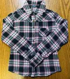 チェック柄 長袖シャツ 140