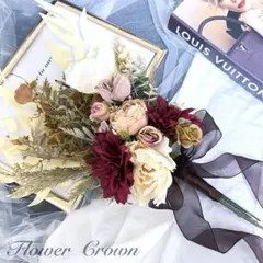 ウエディングブーケ クラッチブーケ アーティフィシャルフラワーブーケ 造花