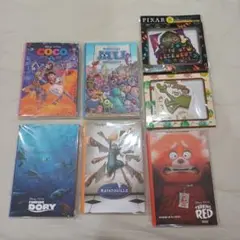 PIXAR ポストカードブック 5冊とダイカットシール2つのセット！！