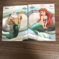 Disney キング・トリトン アリエル トレーディングカードTopps